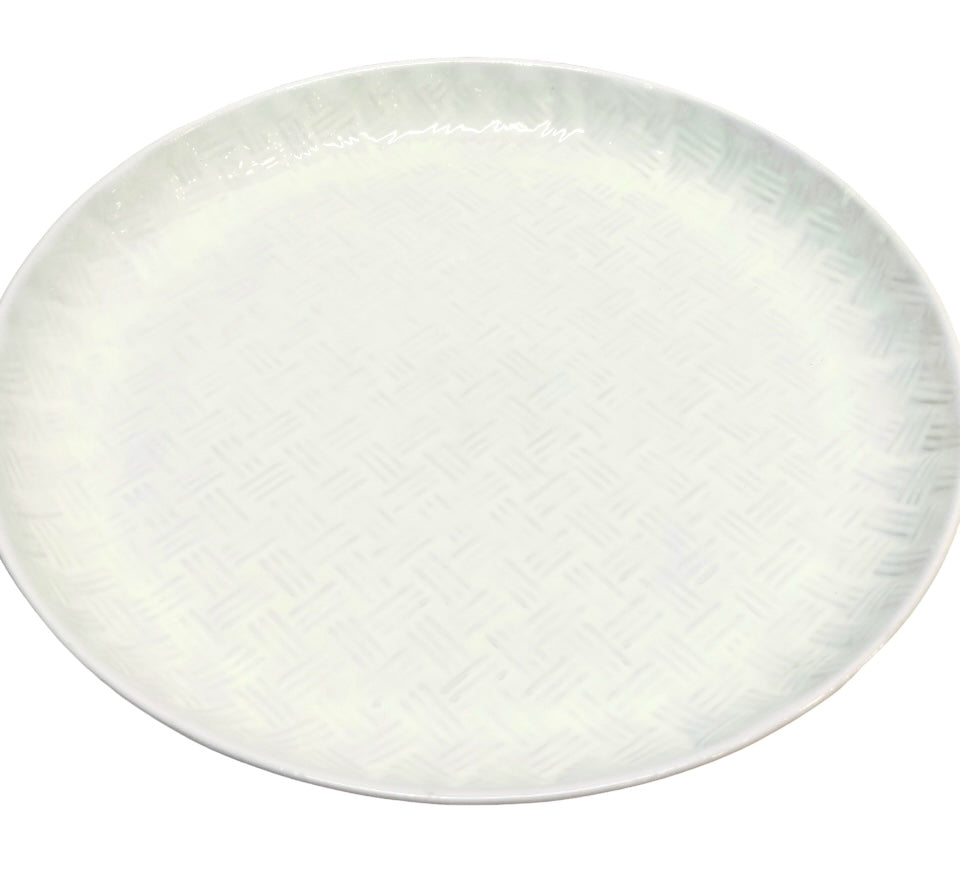 400S Bamboo Large Service Platter White 41Cm