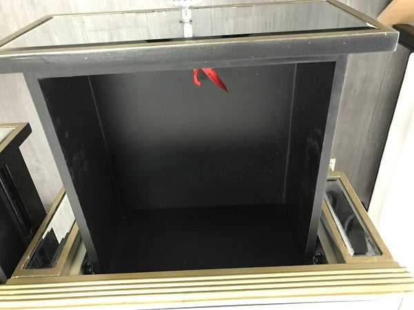 ミラーコンソール アンティーク リブ