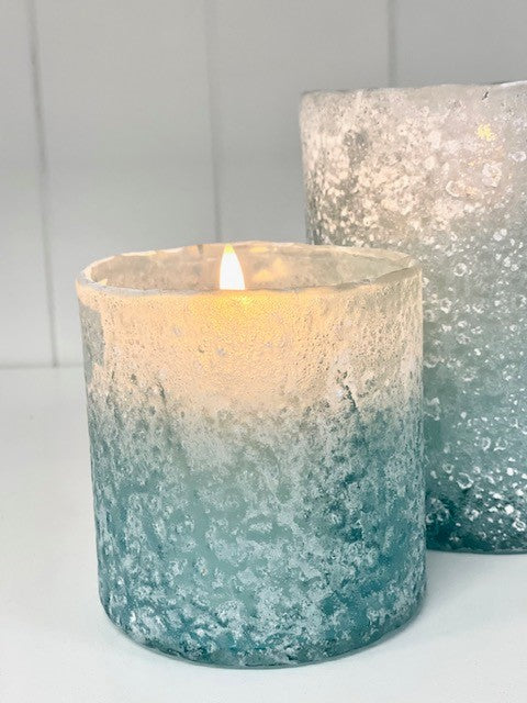 412 - Frosted Votive Blue Small