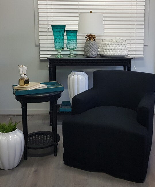 ポロ オケージョナル ラウンドテーブル ブラック