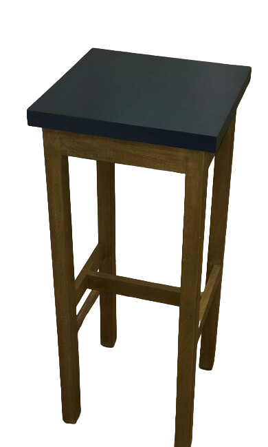 Charcoal Top Barstool/Tall Side Table 81Cms High