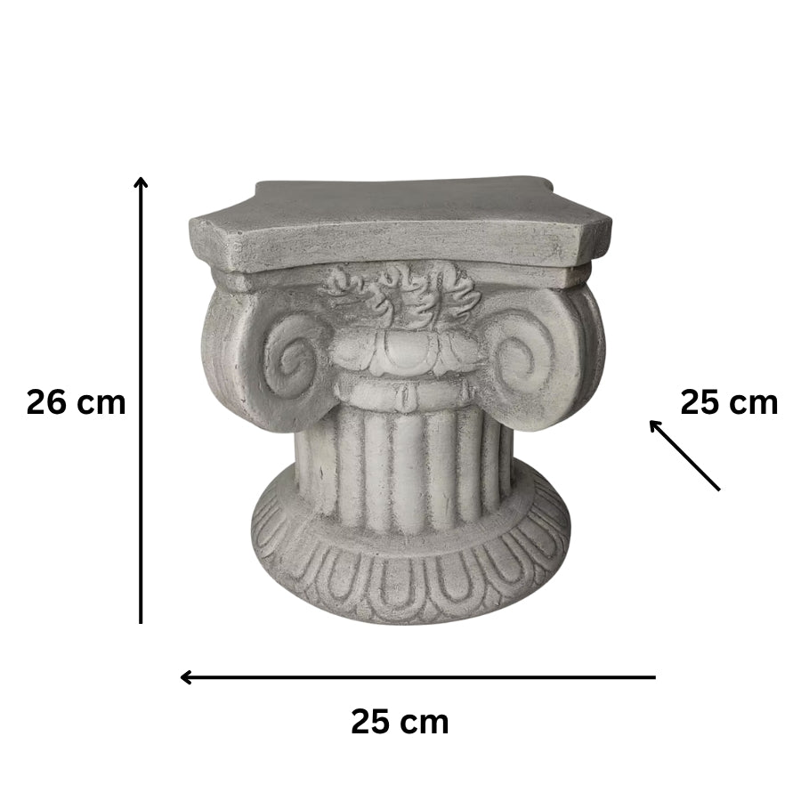 Elaborate Roman Pillar Stand 25xx25x26cm