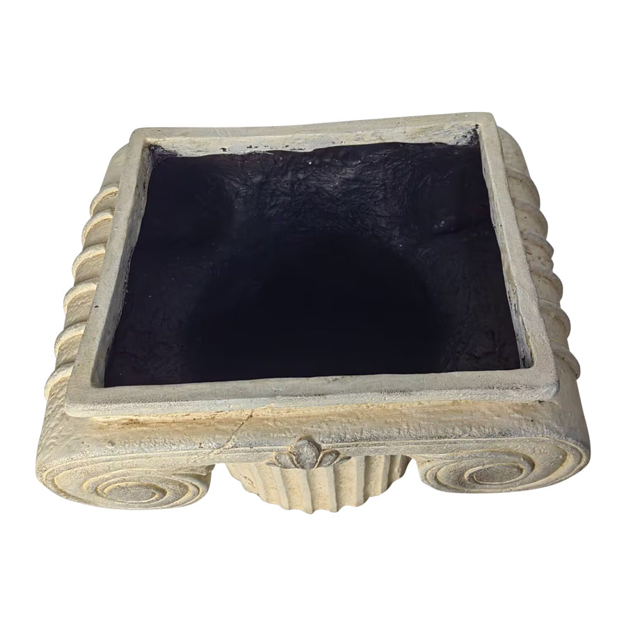 Elaborate Roman Pillar Planter/Stand w/Lid 40x31x32.5cm