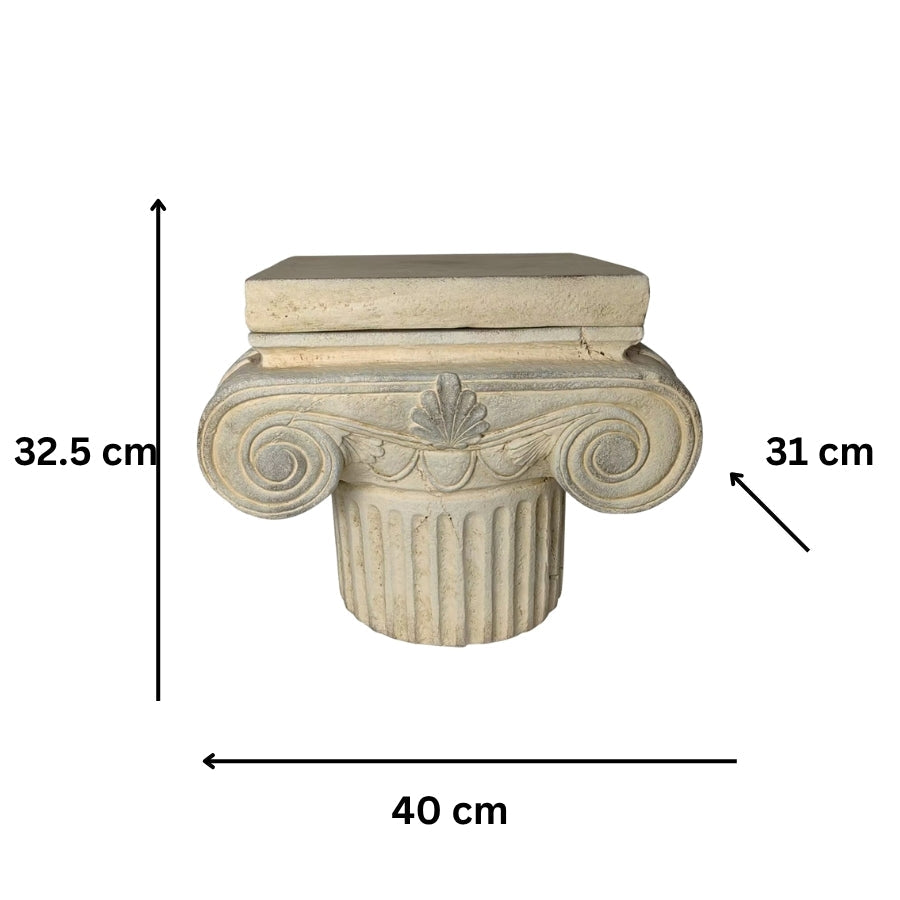 Elaborate Roman Pillar Planter/Stand w/Lid 40x31x32.5cm