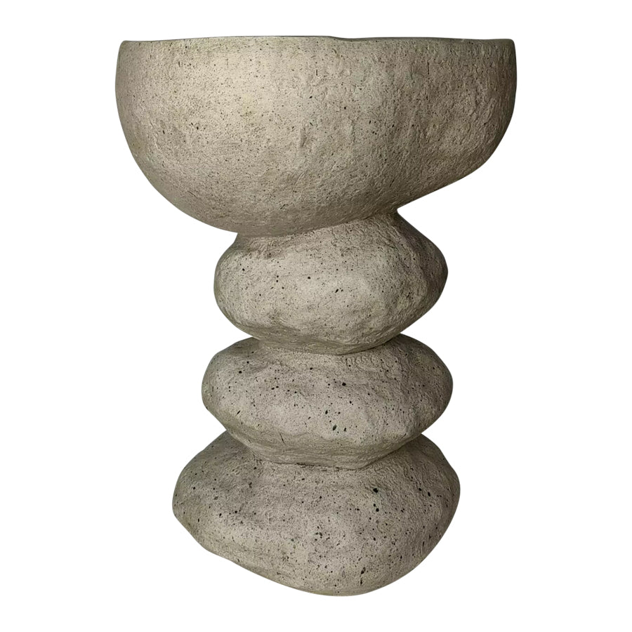 Arty Stone Birdbath 27x25x50m