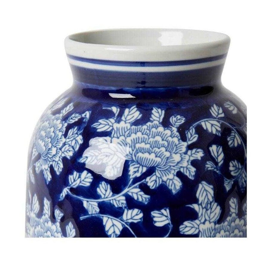 Ruma - 29 厘米瓷器植物/花瓶桌面装饰蓝色/白色