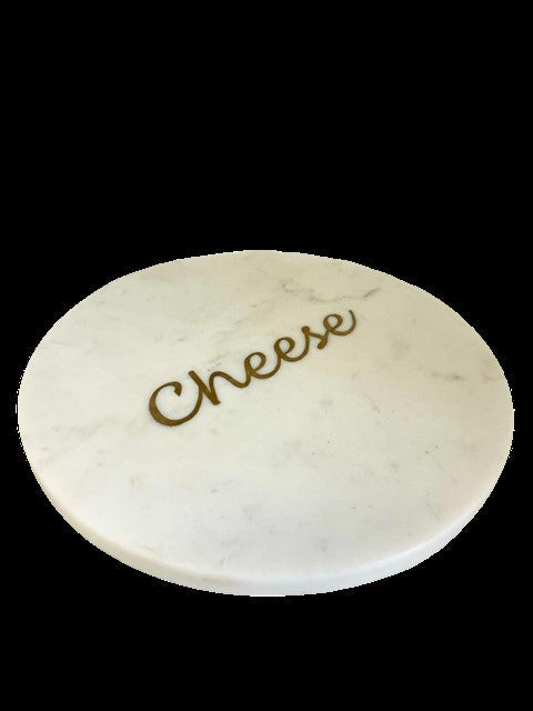 54D - Round Marble "Cheese" Board 30Cm
