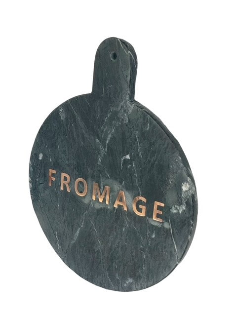 54F - Black Marble Cheese "Fromage" Board 30Cm