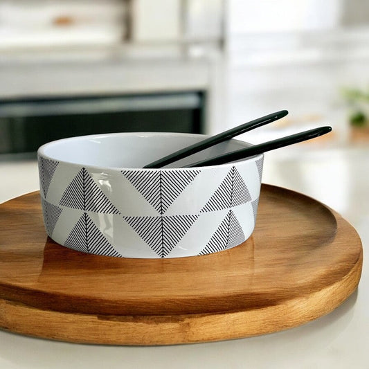 60N - Ceramic Bowl W/Pattern