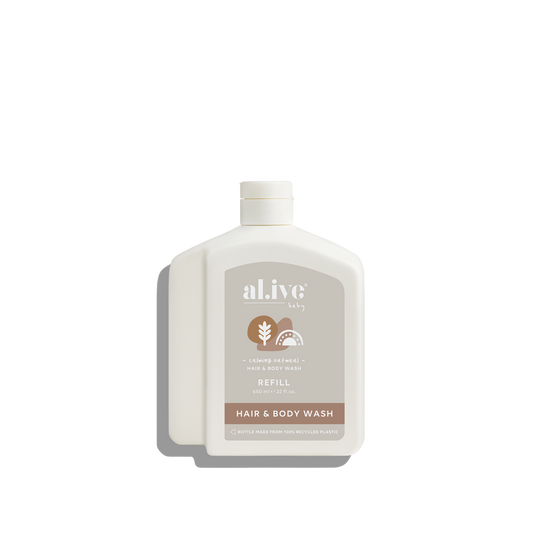 650Ml Baby Wash Refill - Calming Oatmeal