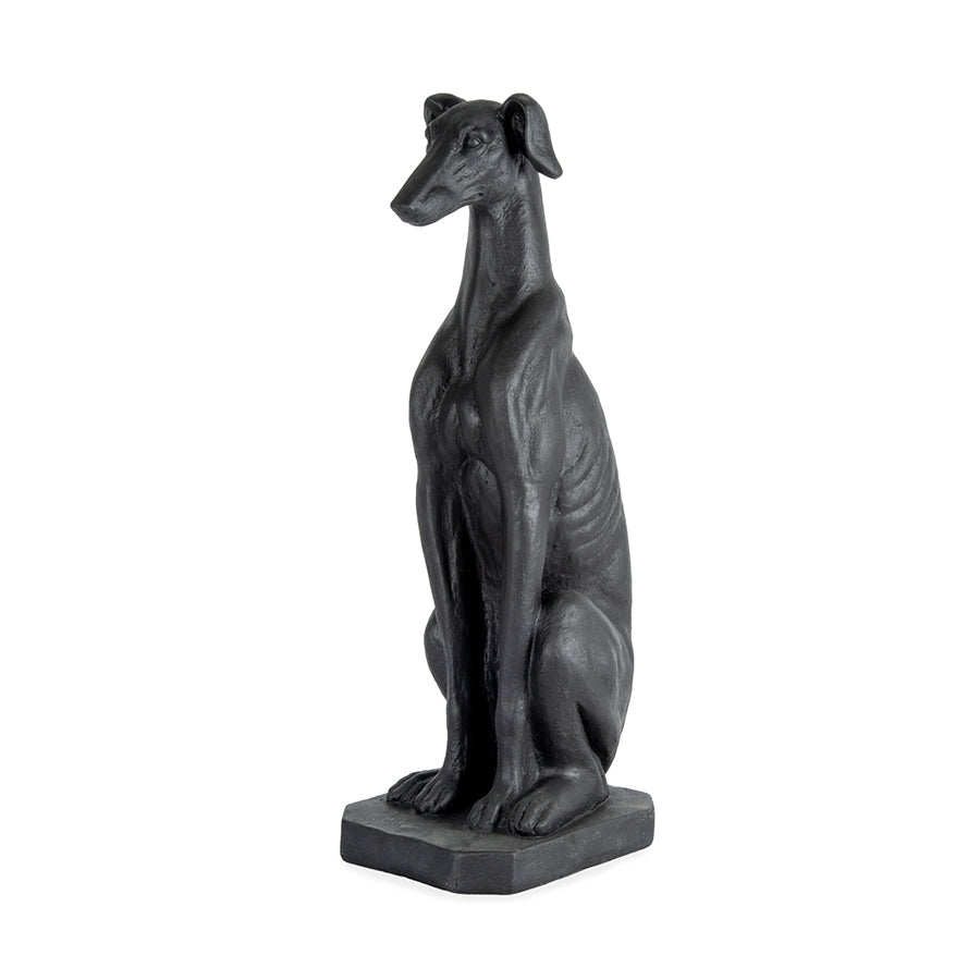 Majestic Sitting Greyhound Statue 35x26x82cm