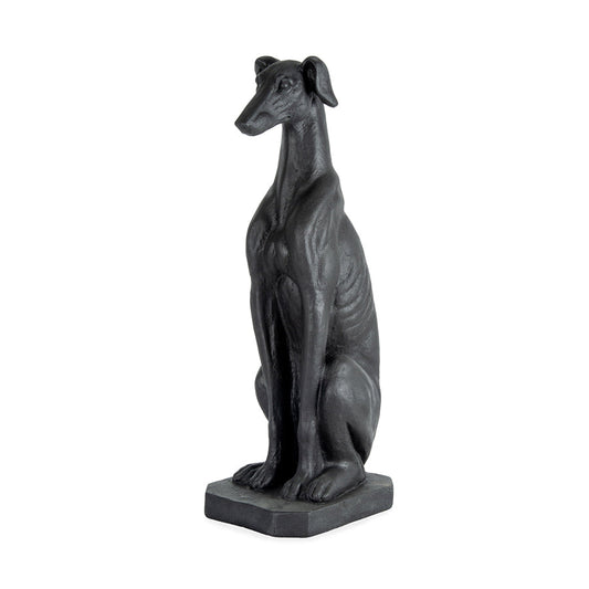 Majestic Sitting Greyhound Statue 35x26x82cm