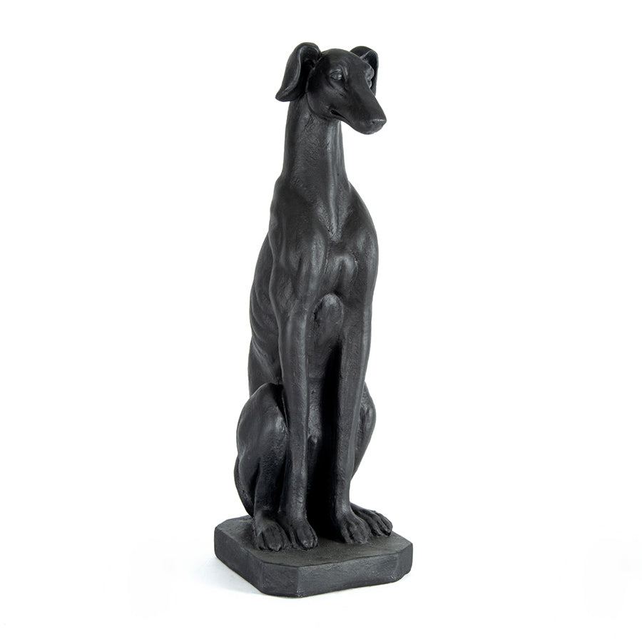 Majestic Sitting Greyhound Statue 35x26x82cm