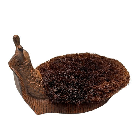 Cast - Iron Snail Boot Brush/Décor 28.5x14x16.5cm