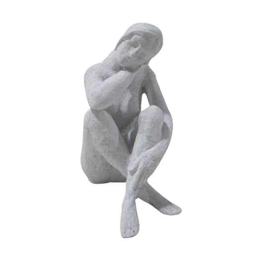 Lady Statue w/Hand on Shoulder 17x11x21cm