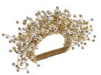 8X Gold Spray Napkin Ring: Set Of 12