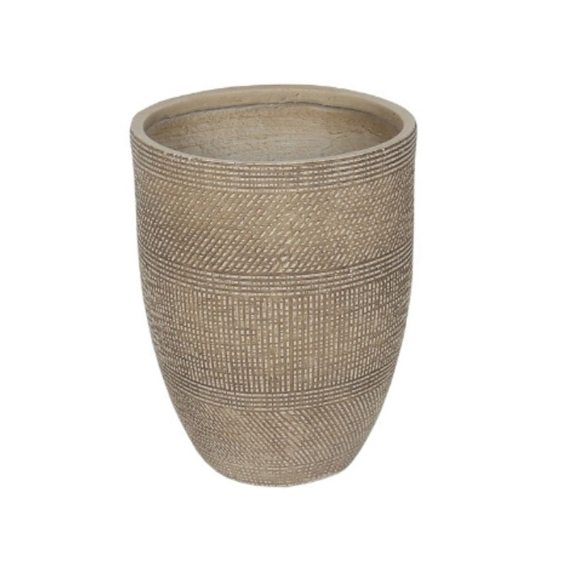 Subtle Textured Contemporary Planter 34.5x34.5x43.5cm