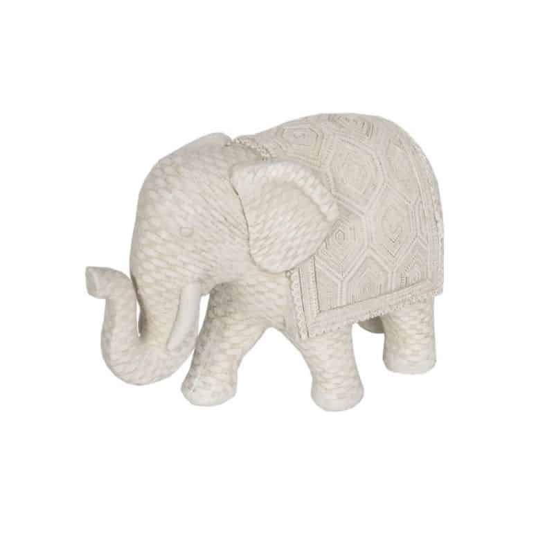 Woven Look  Elephant Ornament 17x7.5x12cm