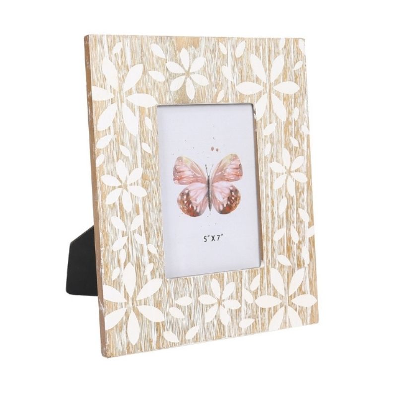 5x7" Flowers Design Photoframe 23x2x29cm