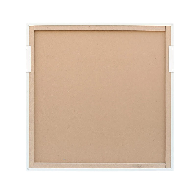 Curious Cow w/Artificial Hair Framed Canvas Wall Art 60x60cm