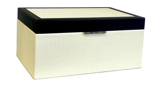 98D Coco Cream Black Decor Large 30X20X14