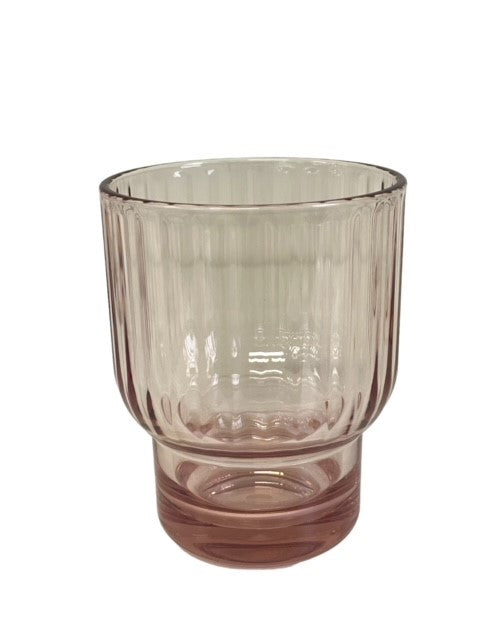 9K - Pink Ribbed Acrylic Tumbler