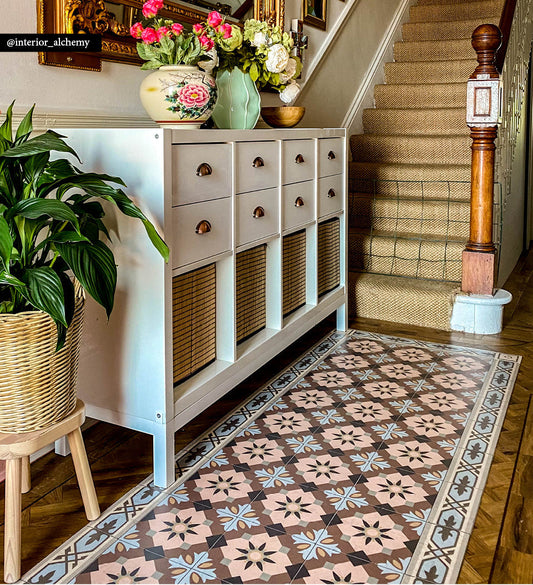 Amsterdam Classic Concrete Vinyl Rug lifestyle