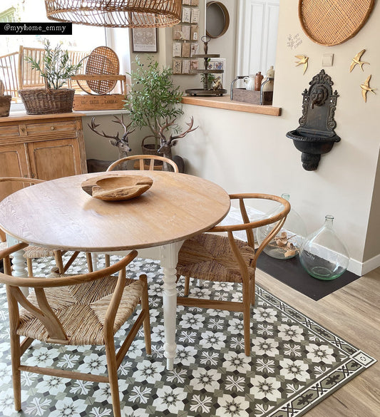 Amsterdam Forest Concrete Vinyl Rug lifestyle