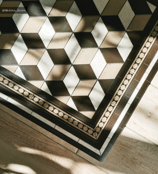 Bauhaus Gold Concrete Vinyl Rug