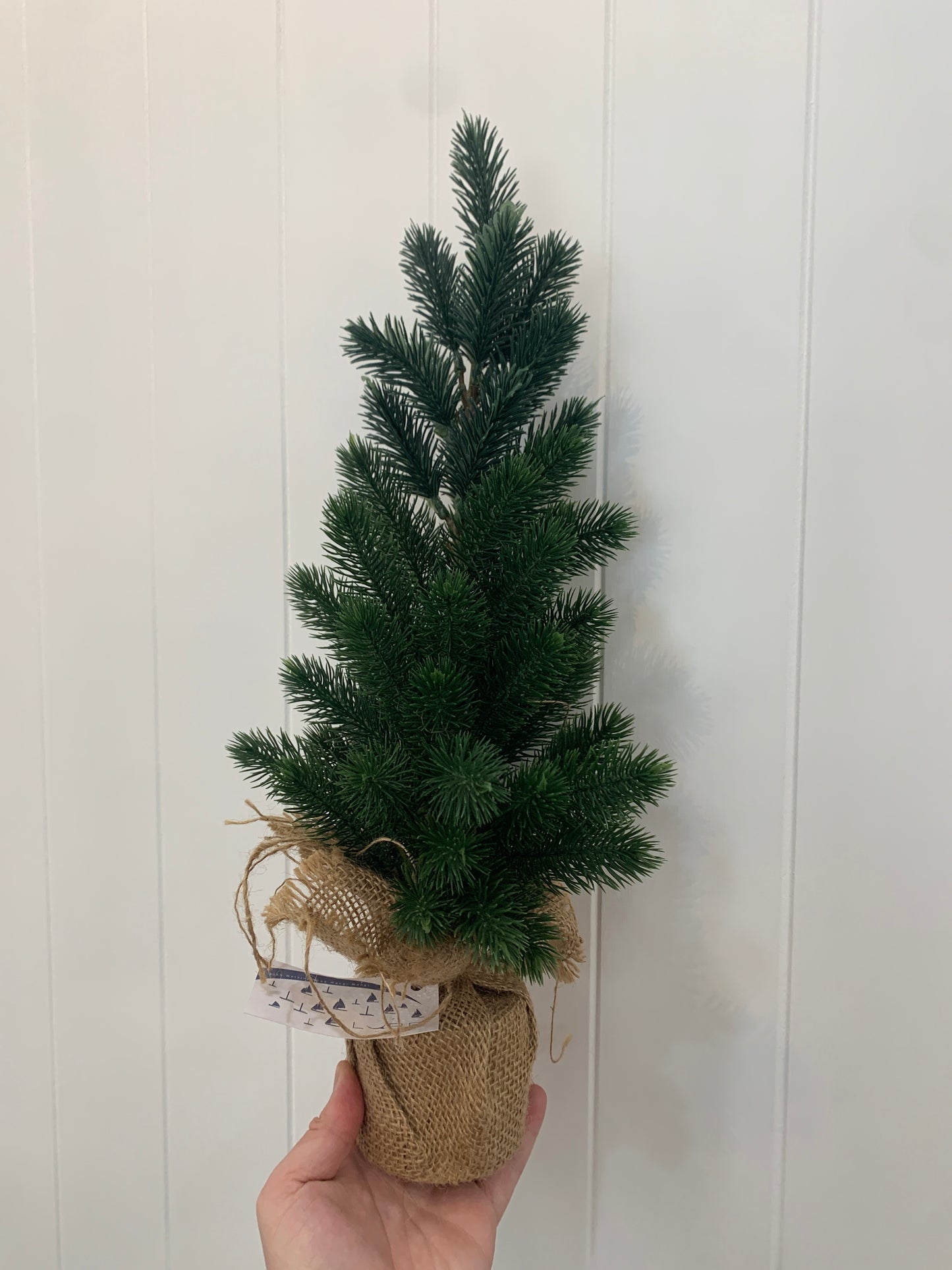 LED 松麻布黄麻桌面树 绿色 (36 厘米高)(仅限店内)