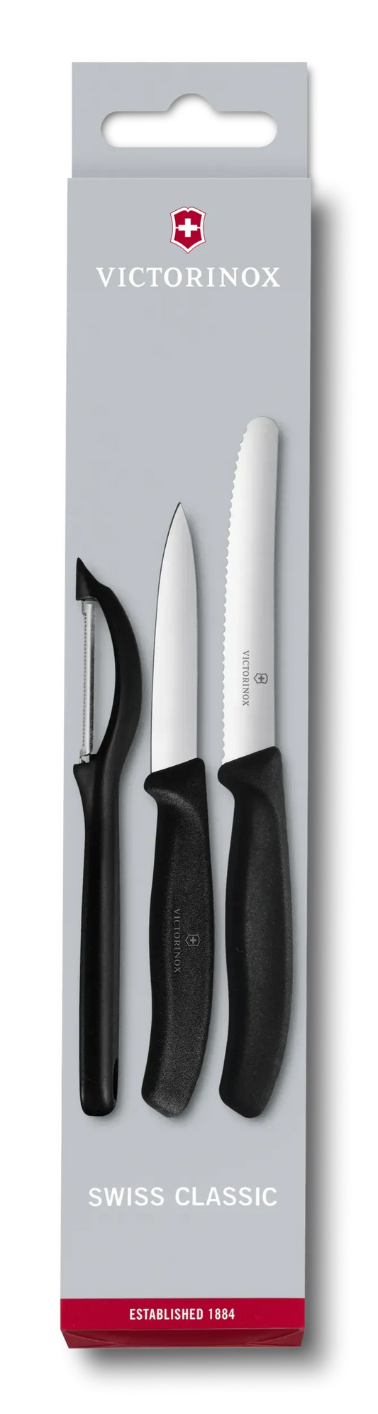 Swiss Classic Paring Knife Set with Peeler - 3 Pieces