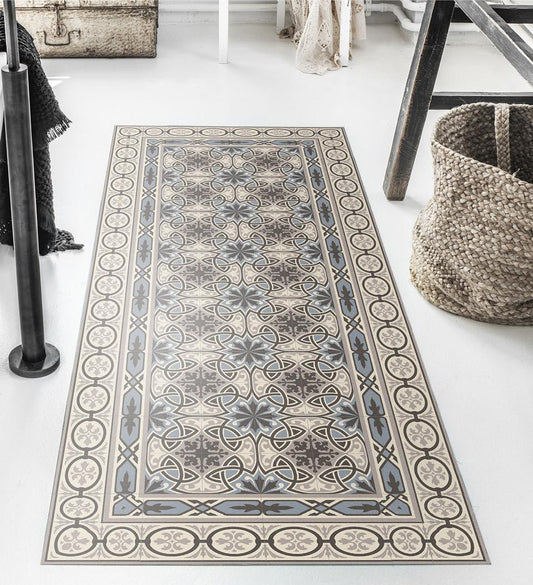 Cecilia Powder Modern Vinyl Rug lifestyle