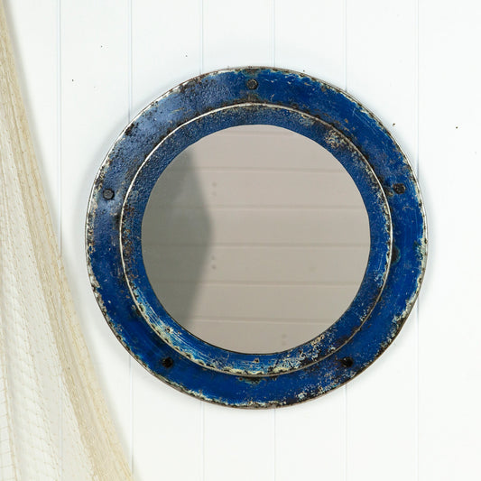 Porthole Mirror -Blue #625B