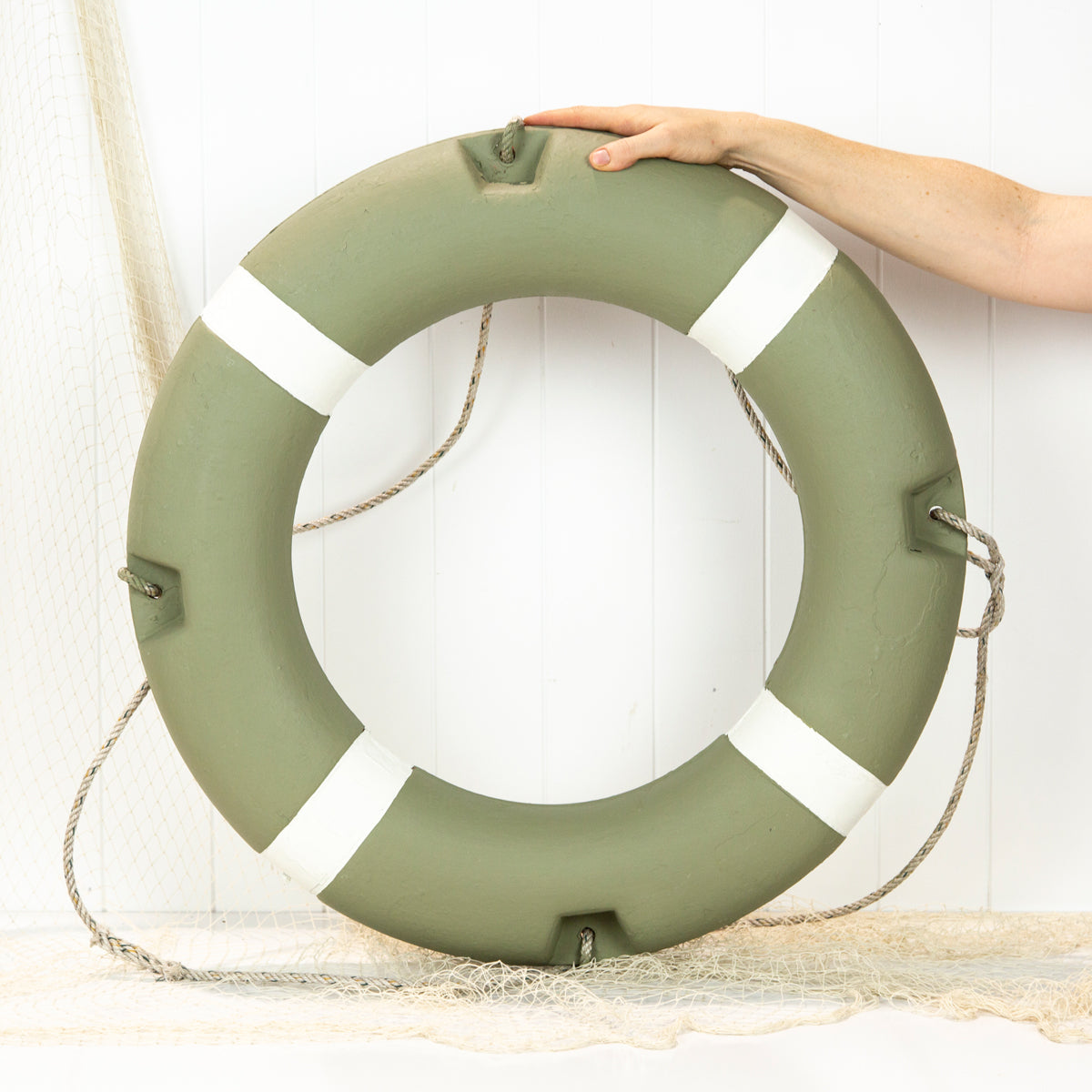 Life Ring Sage & White #0442