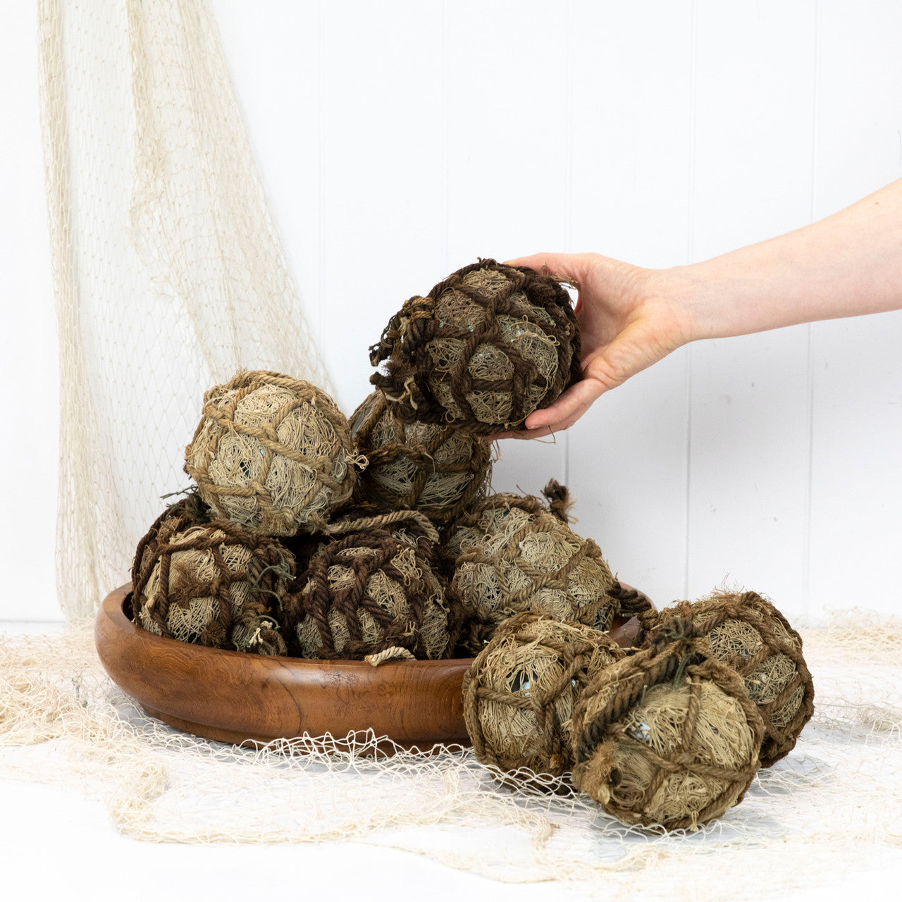 4" Glass Float - Wrapped #1495