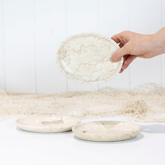 Marble Stone Plate - Blond #689