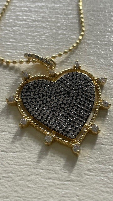Jmhn Metallic Heart Fine Necklace