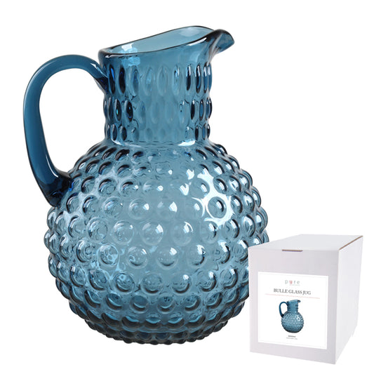 BULLE GLASS JUG - 2 LTRE - BLUE