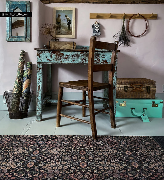 Bohemian Garden Spring Vinyl Rug Lifestyle