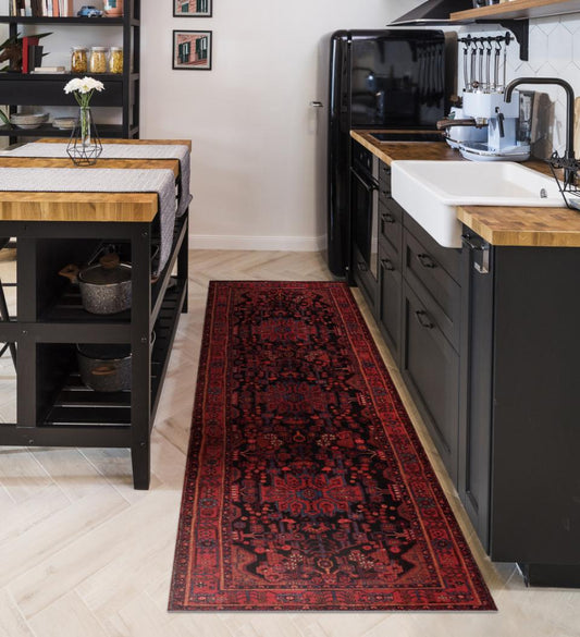 Persian Dark Vinyl Rug Lifestyle