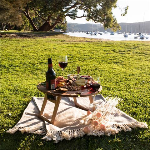 Folding Picnic Table Round 50cm