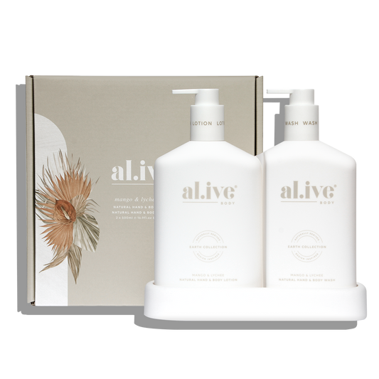 Alive Body Wash & Lotion Duo + Tray Mango & Lychee main product image