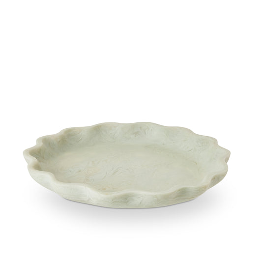 Aries Sage Green Wavy Tray