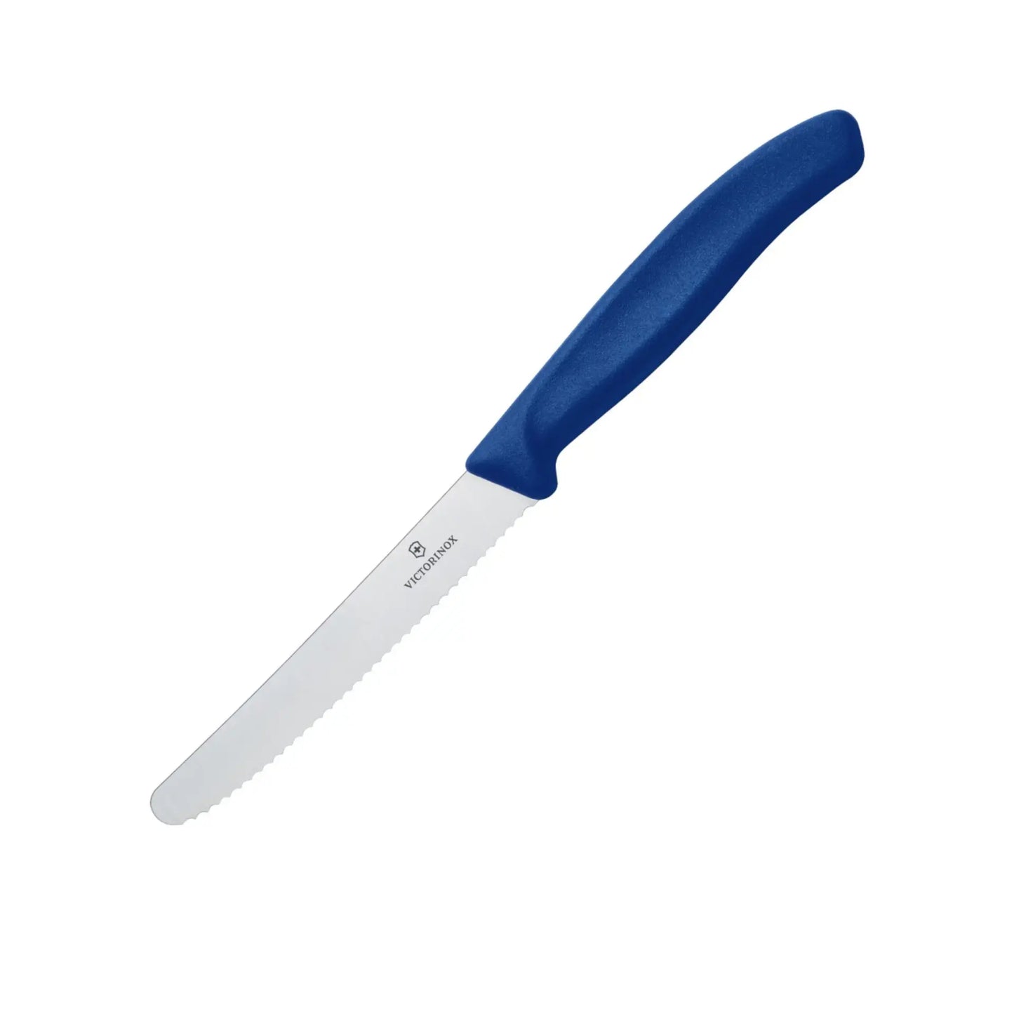 Victorinox Swiss Classic Wave Serrated Tomato & Sausage Knife 11cm Blue