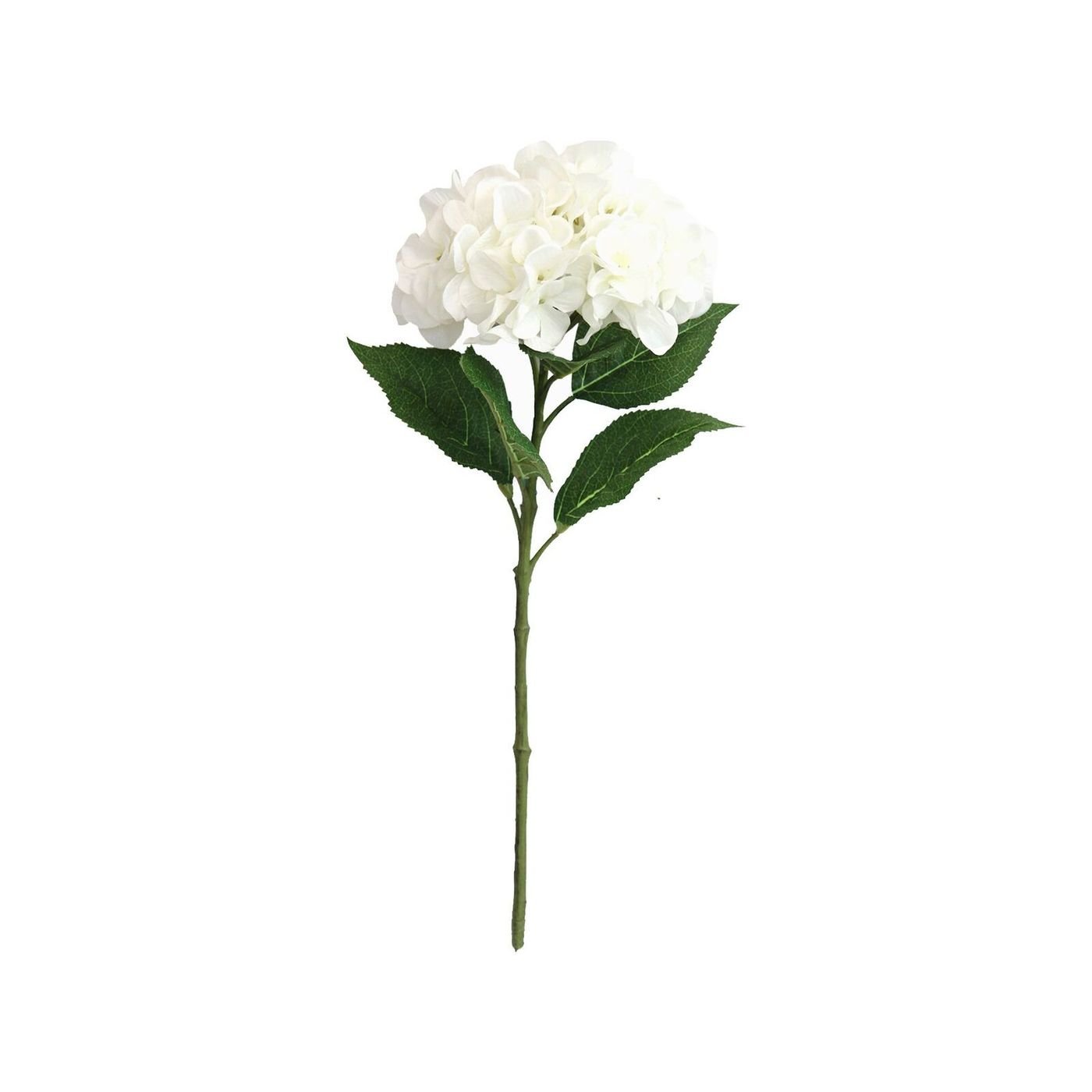 Hydrangea Flower Faux- White - 55cm