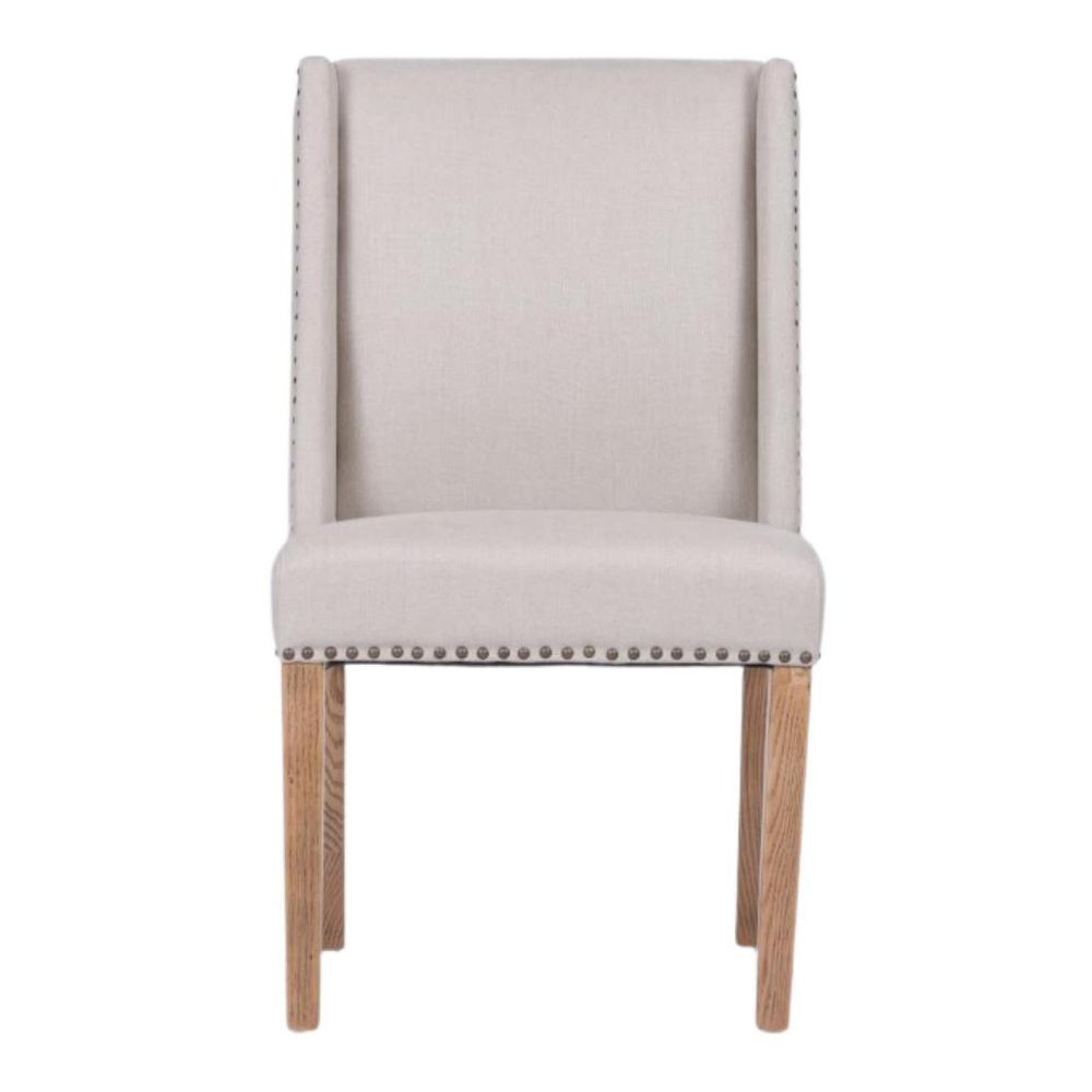 Ithaca Dining Chair Beige W/Studs