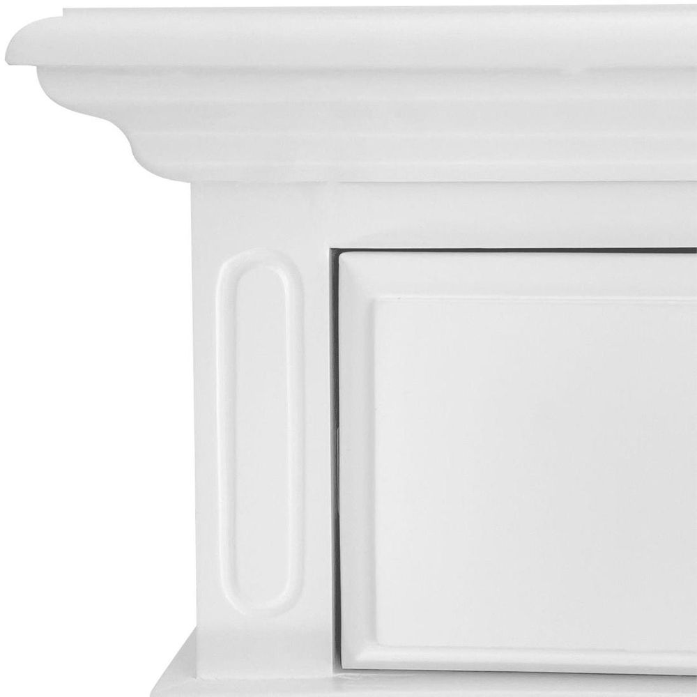 Sorrento Hamptons Bedside Table W/Drawer White