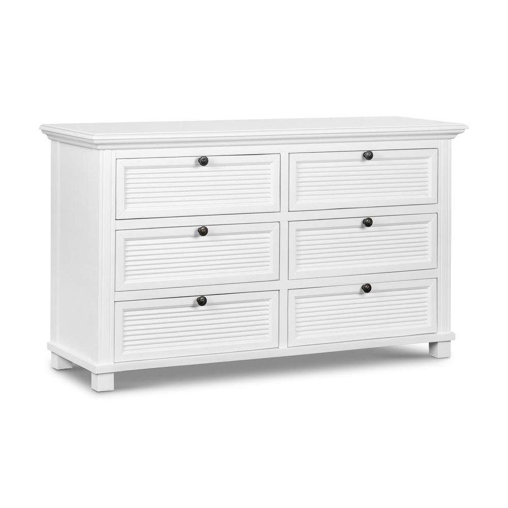 West Beach Chest Of 6 Drawers White