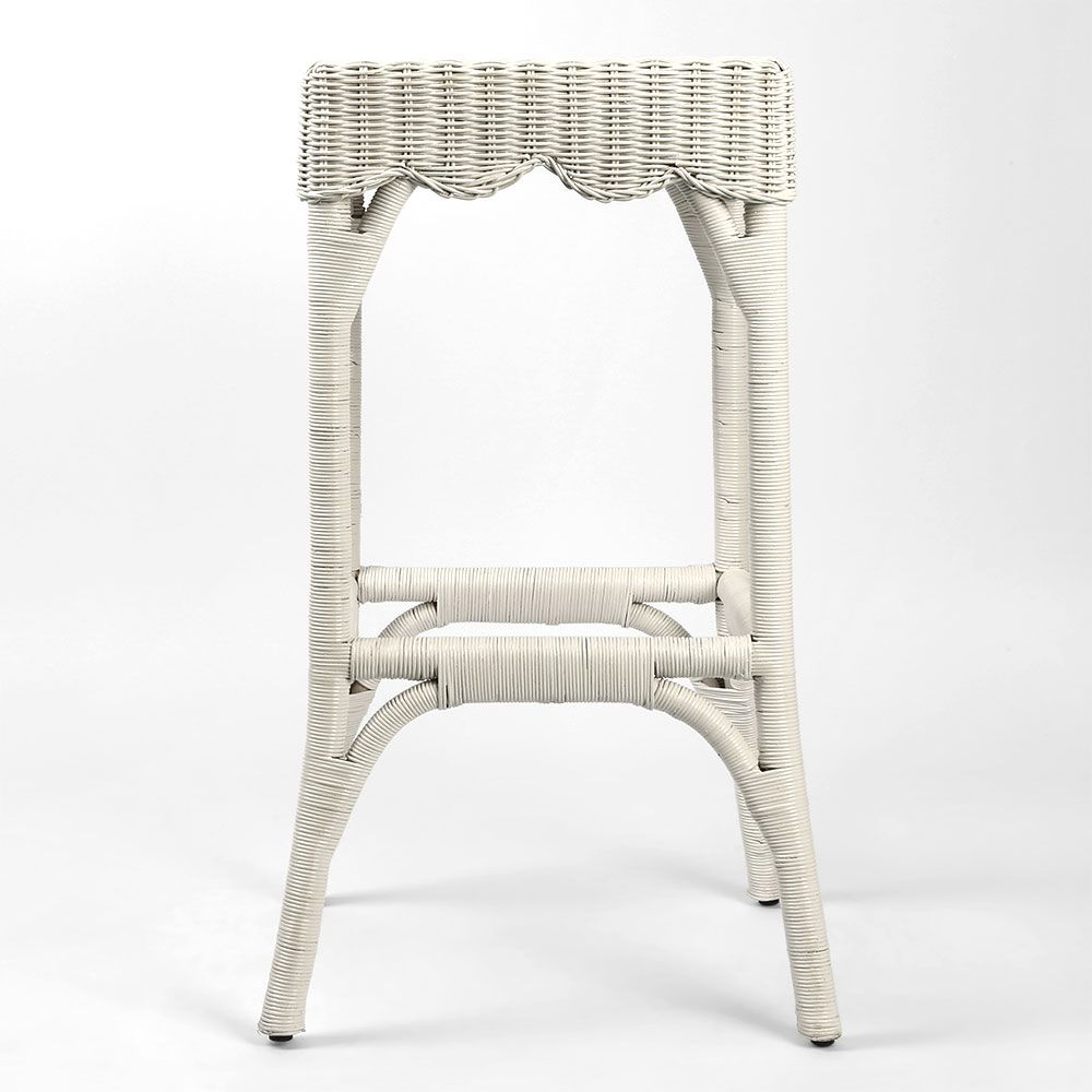 Belle Bar Stool White - Outdoor Undercover