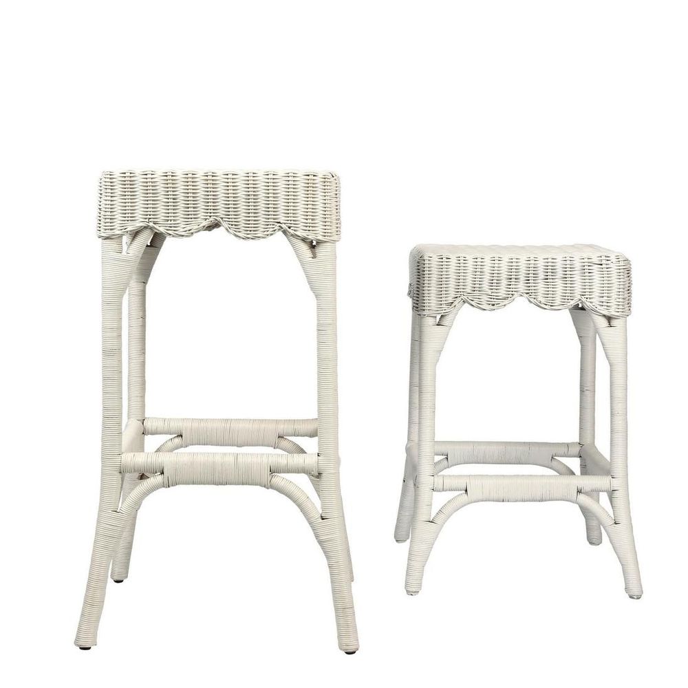 Belle Bar Stool White - Outdoor Undercover